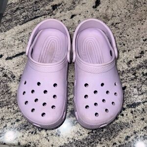 Kids Lavender Clogs Size J 1
